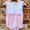 Pink striped bubble - embroider me!