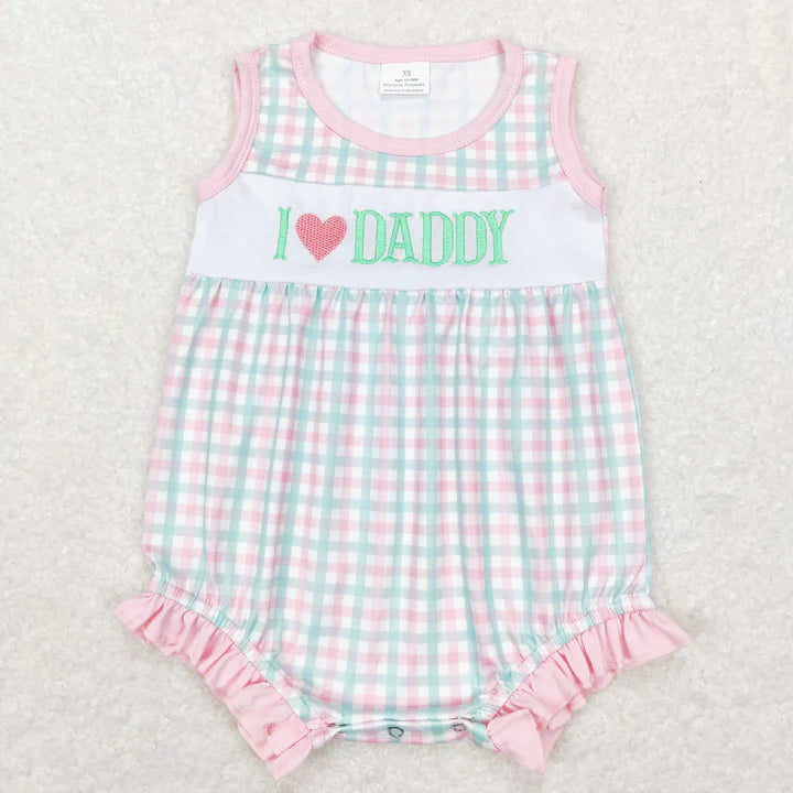 I heart daddy girls bubble