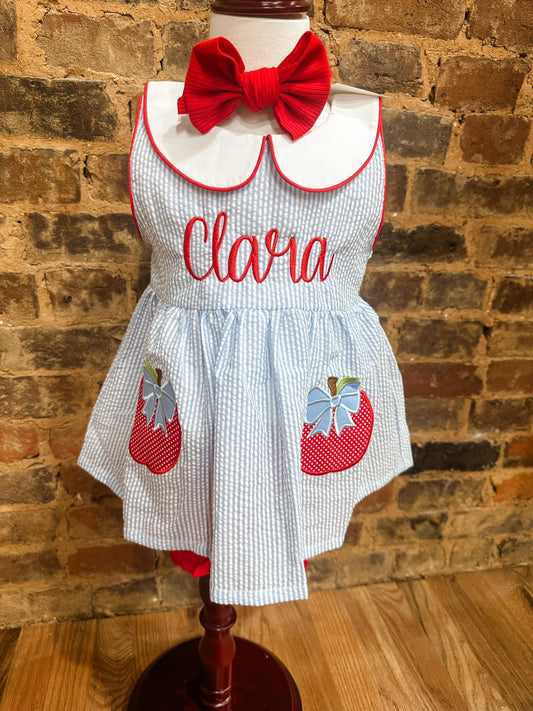 Apple of my eye- INCLUDES NAME EMBRODIERY