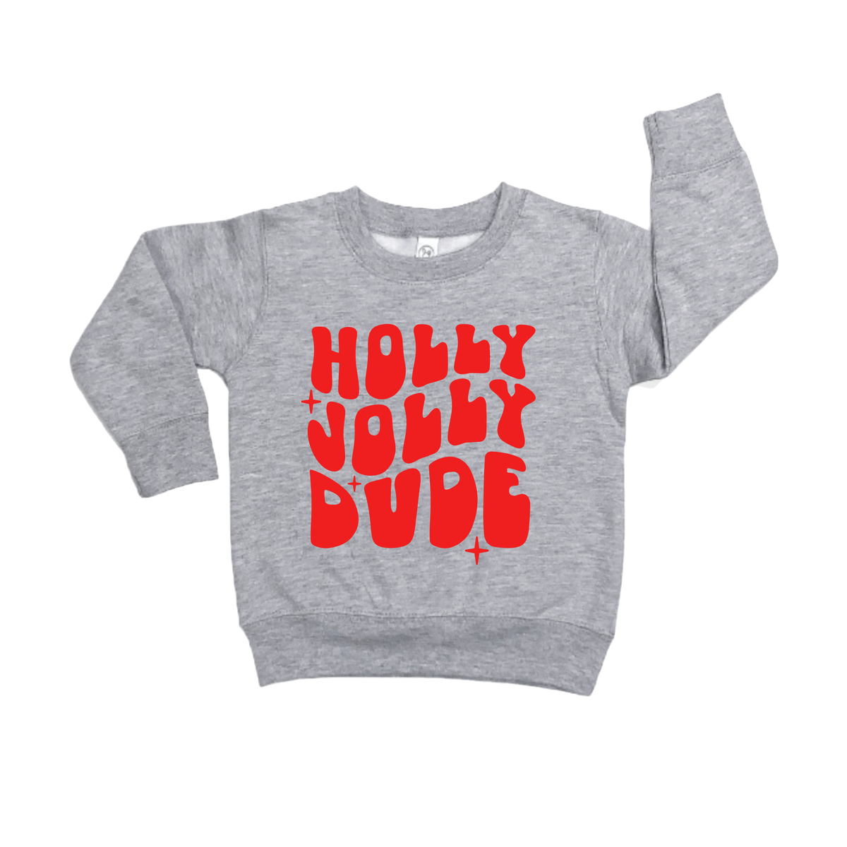 Holly Jolly Dude Pullover Toddler Christmas sweatshirt