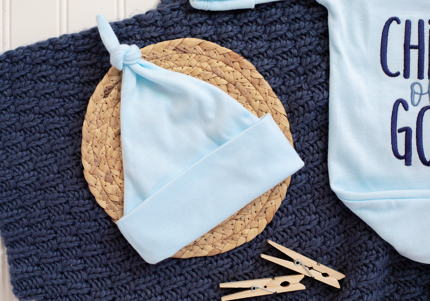 Baby Romper | Child Of God Blue