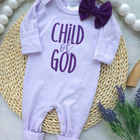 Baby Girl Romper | Child Of God Purple