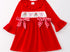 Bow Santa smocked dress