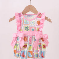 Ocean shell smocked bubble