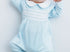 Luca’s classic dot smocked footie