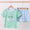 Stripe golf boys short set