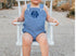 Navy gingham sunsuit