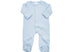 Blue picot trimmed footie