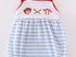 Baseball striped girls bubble