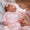 Little sister smocked footies