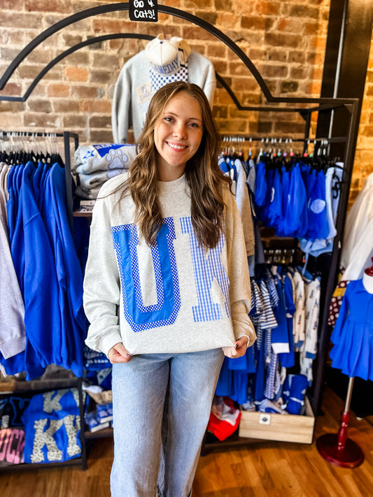 UK  applique mock neck