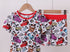 Red cars bamboo short set