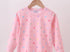 Pink heart sweatshirt top