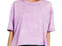 Acid crinkle wash tee - lavender