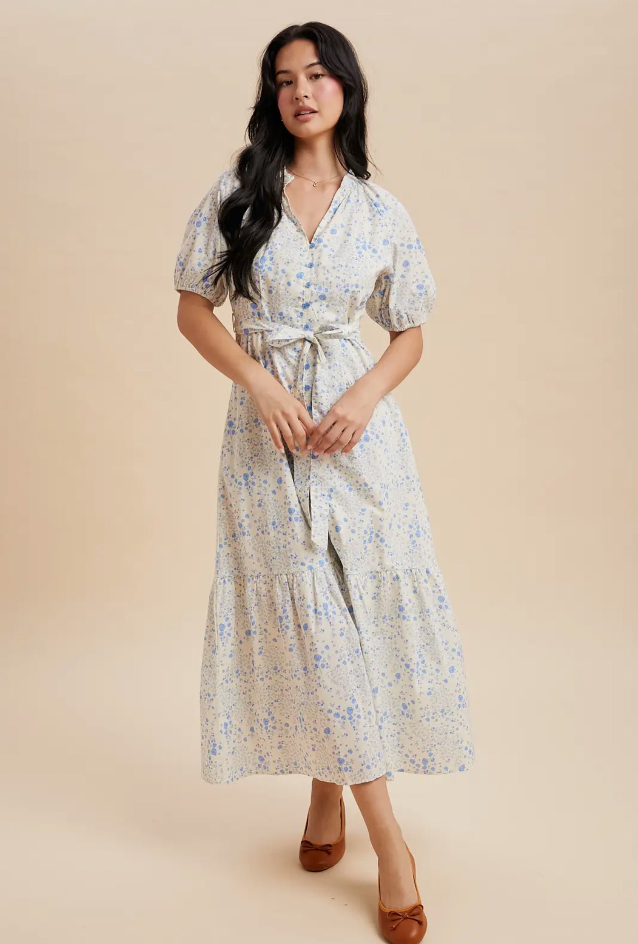 Floral bottom down maxi dress