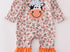 Floral cow girls romper