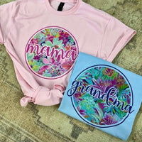Pink mama floral tee