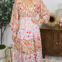 Fall florals dress