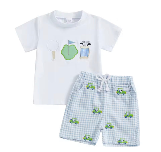 Golf boys short set