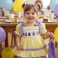 Party animal smocked girls set