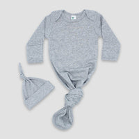 Knot gown & hat set- INCLUDES EMBROIDERY