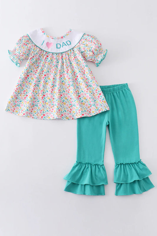 I love dad floral set