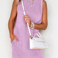 Lilac mineral wash dress