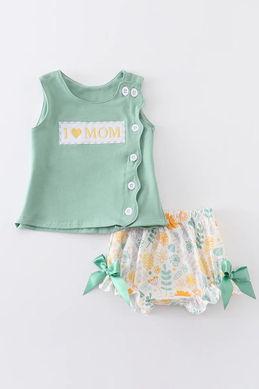 I love mom sage baby set