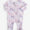 Leighton’s lavender Ruffle bamboo footie