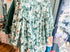 Green florals girls dress