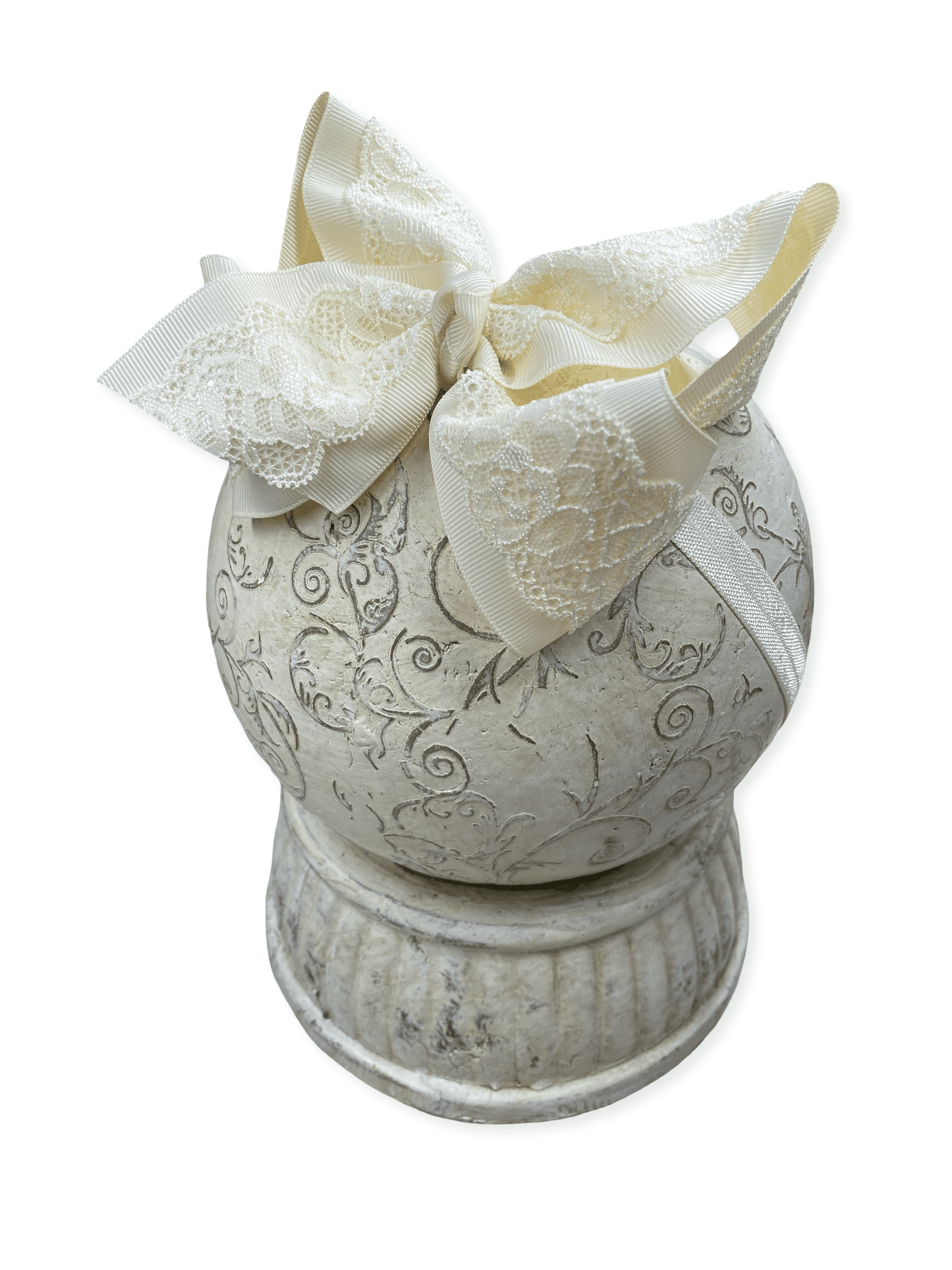 4.5" Chantilly Lace Classic Hair Bow | Clip or Headband