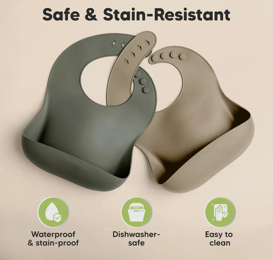 2 pack prep silicone bibs - marsh