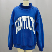 Reversible blue Kentucky/ KY mock neck