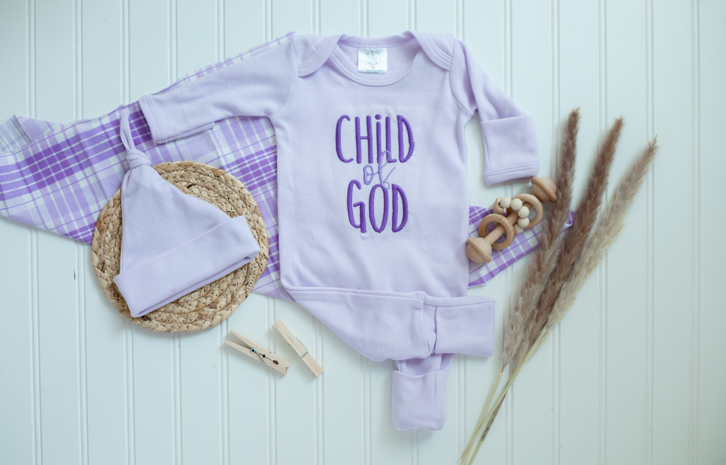 Baby Girl Romper | Child Of God Purple