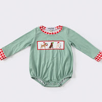 Puppy trio holiday hat bubble