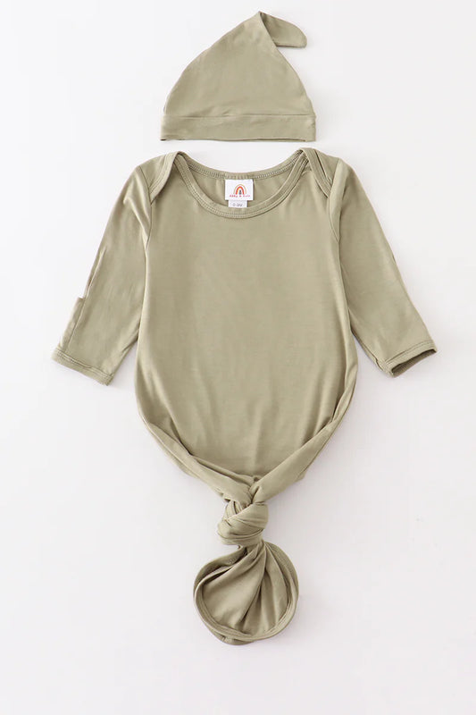 Sage Bamboo 2pc gown set