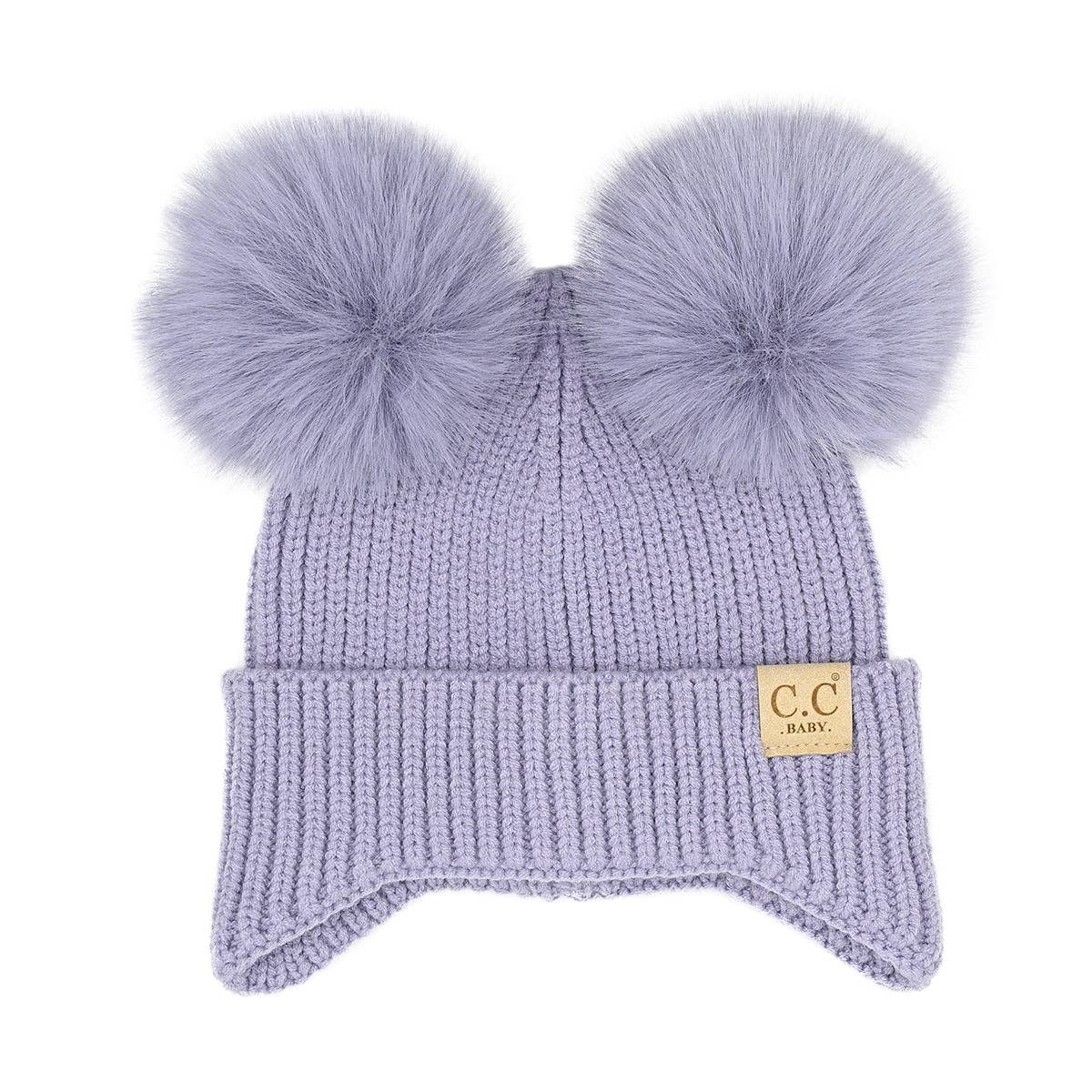 CC Toasty Warm Double Pom Baby Beanie