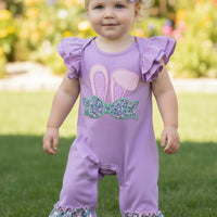 Bunny ears appliqué romper