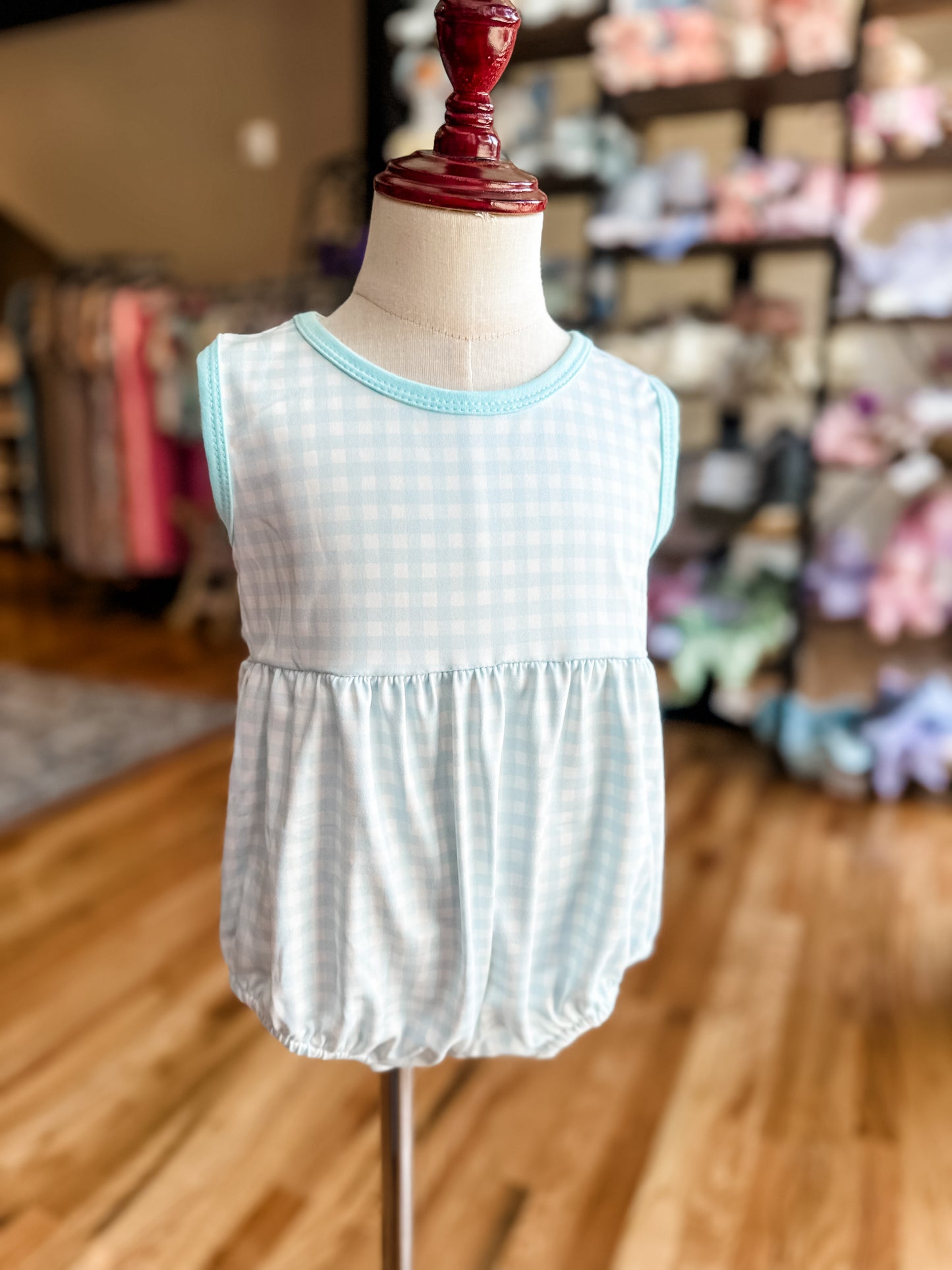 Green plaid bubble