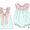 Mint/pink sibling wear
