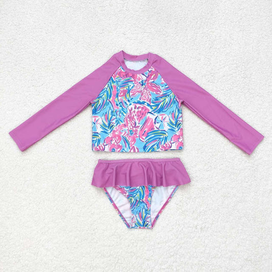 Purple Rashguard swim set