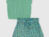 Girls teal short set