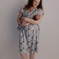 Flower bloom labor & delivery gown