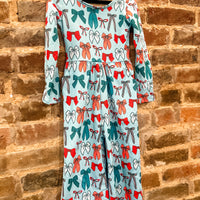 Christmas bow romper