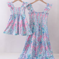 Marine life girls dress