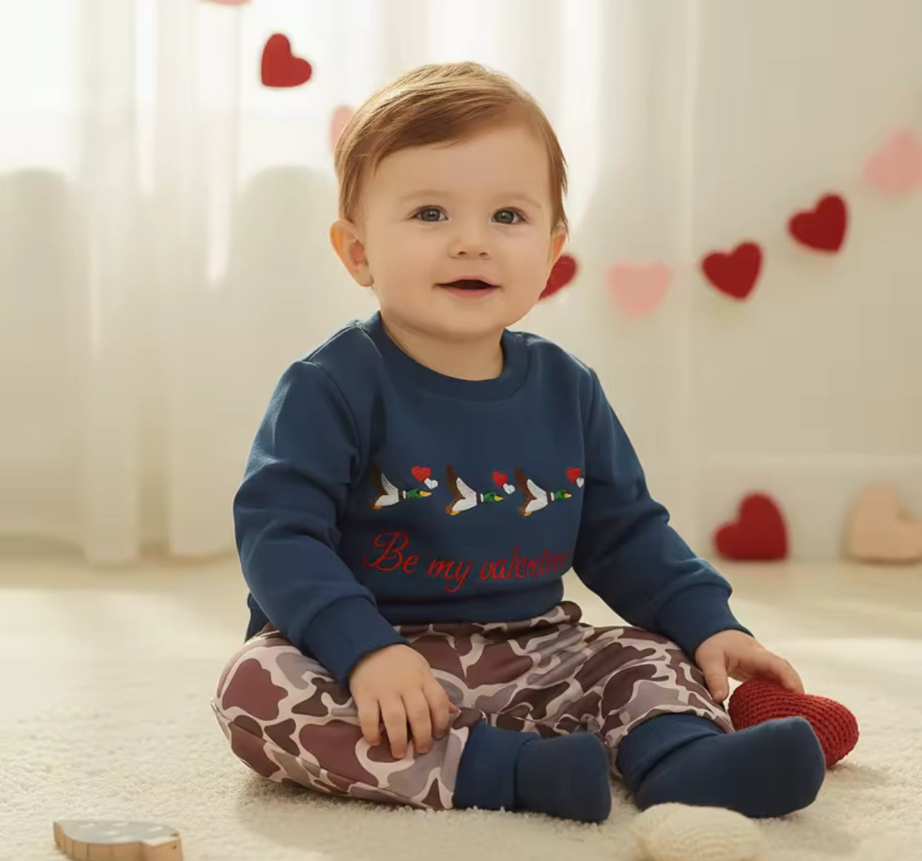Camo duck heart set