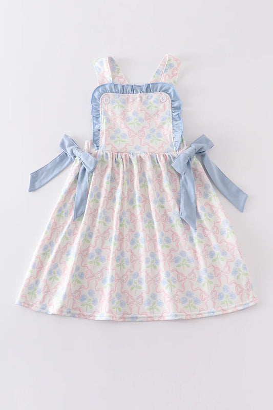 Floral Bow Girls Dress