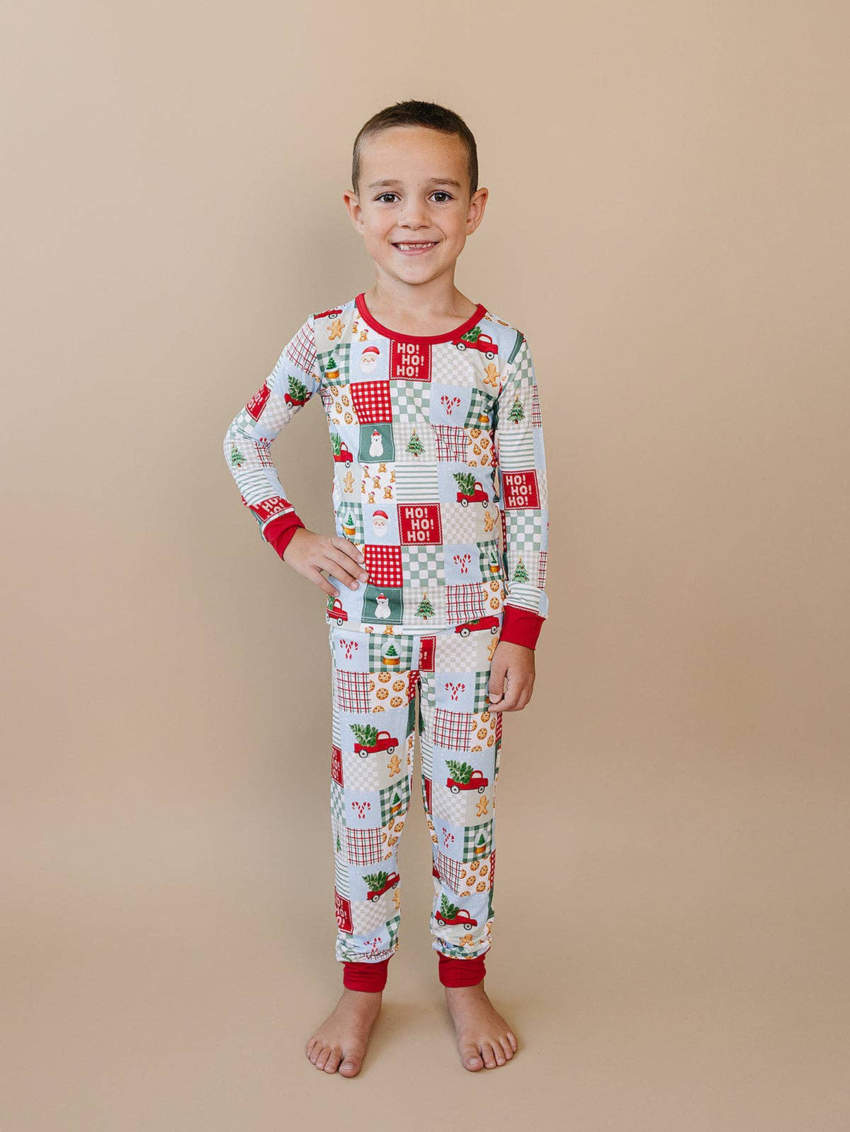 Bamboo Two Piece Set | Christmas Patchwork