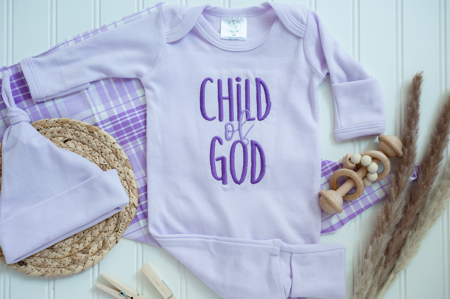 Baby Girl Romper | Child Of God Purple