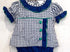 Navy plaid girls set